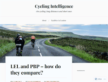 Tablet Screenshot of cycling-intelligence.com